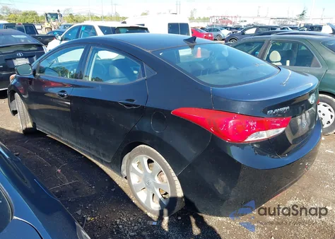 2013 Hyundai Elantra Limited из США, поврежденный, VIN KMHDH4AE6DU009890